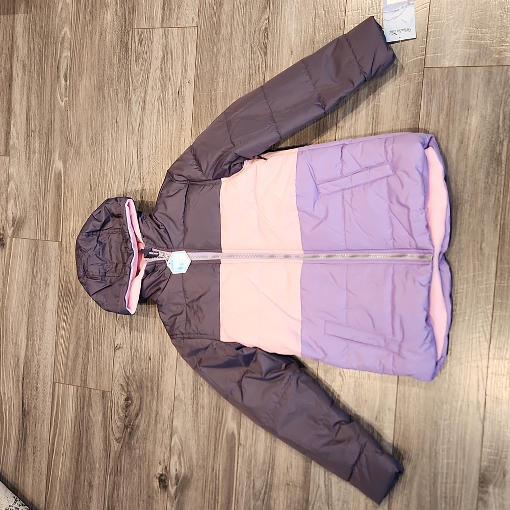 NWT Whales Tail Outerwear Girls sz 14/16 Puffer Coat fleece lined